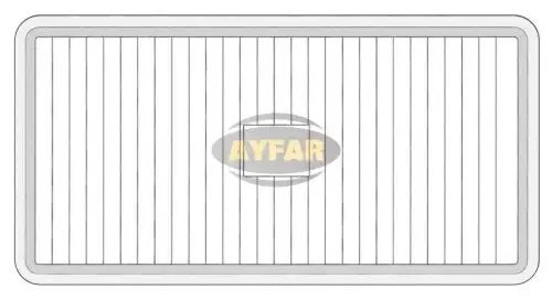 стекло фары противотум.! SL 2222 прямоуг DAF,MAN,MB,Volvo Omn SL2222C AYFAR