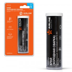 Холодная сварка термостойкий AIRLINE 55 г универсальный +250 C, блистер ADEC004 AIRLINE