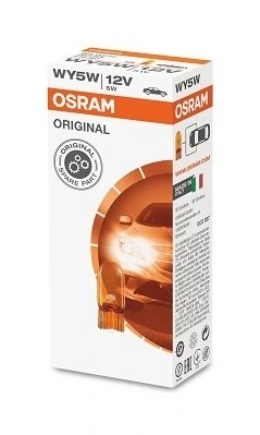 Лампа 12V WY5W W2.1x9.5d желтая OSRAM 2827NA OSRAM