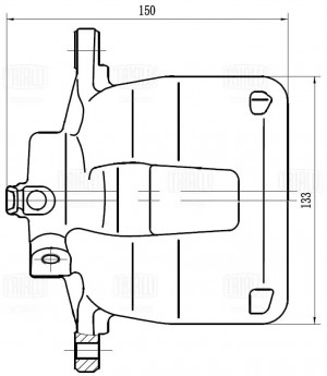 Суппорт торм. Peugeot Boxer (06-)/Fiat Ducato (06-) зад. прав. d=48мм (CF 103568 CF103568 TRIALLI