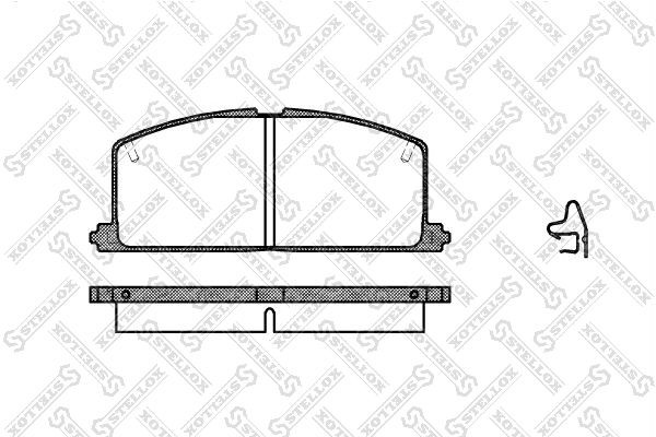 167 04=FO440481=D2023-01 !колодки дисковые п.\ Toyota Camry 82-88/Carina 1.6-2.0 178-004-SX STELLOX