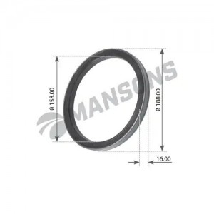 Сальник ступицы задней AD 100  155*188*14,5 100.035 MANSONS