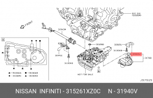 кольцо уплотнительное!\ Nissan 31526-1XZ0C NISSAN