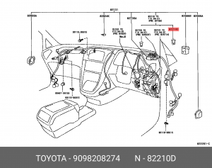 предохранитель! 120А\ Toyota 90982-08274 TOYOTA