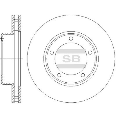 Диск тормозной Toyota Land Cruiser 100 4.7/4.2TD 98 SD4037 SD4037 SANGSIN