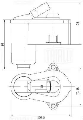 Электродвиг. ст. торм. VW Passat B6 (05-)/Passat CC (08-) (RCM 002164) RCM002164 TRIALLI