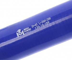 Патрубок угловой силикон (L=200х200мм,d=45 90град.) MEGAPOWER 130-16-189 MEGA POWER