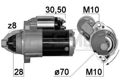 Стартер MITSUBISHI ASX/LANCER/OUTLANDER 1.4kw 220884 220.884 ERA