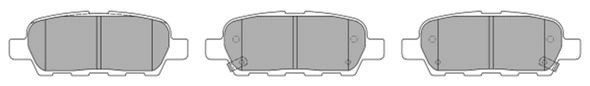 колодки дисковые задние!\ Nissan Tiida 1.6/1.8/1.5DCi 07> FBP1545 FREMAX
