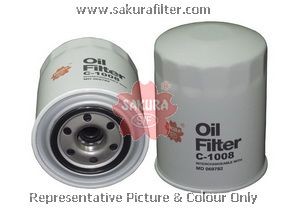 Фильтр масляный HYUNDAI Porter (D4BF),Porter 2 (D4CB),HD35 (D4BB) KIA Bongo (06- C1008 SAKURA