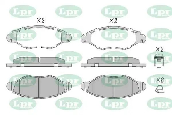 Комплект тормозных колодок 05P903 05P903 LPR