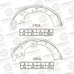 Колодки тормозные барабанные AVANTECH AVS0107 AVANTECH