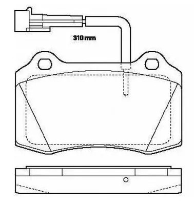 Колодки тормозные ALFA ROMEO 156 03.02-05.04, JAGUAR XJ8L 04.03-02.07, VOLVO V70 BP41202W SB NAGAMOCHI