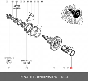 RENAULT LAGUNA (1994-1999) 8200295074 RENAULT
