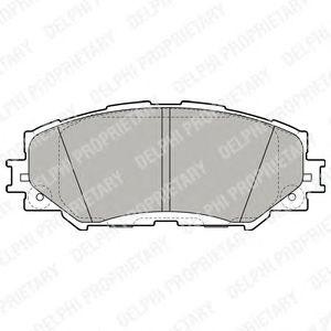 Колодки передние TOYOTA COROLLA E15, RAV4 IV LP2002 LP2002 DELPHI