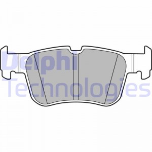 LP1727 колодки дисковые п.\ Peugeot 206/207/307, Citroen Xsara/Berlingo/C4 1.4i- LP1727 DELPHI
