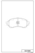 Колодки тормозные дисковые пер. MAZDA 323 1.3,1.5,2.0 98- D3109H D3109H MK KASHIYAMA