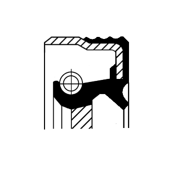 Сальник вала первичного КПП 55x75x9  GR/GRS890-900 FPM RD DC+ 12020777B CORTECO