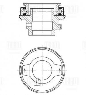 Муфта выкл. сцеп. КамАЗ Компас 9 (22-)/JAC N75/N80/N90 с двиг. Cummins ISF 3.8 ( CT0711 TRIALLI
