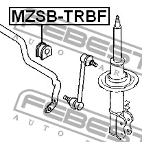 Втулка стабилизатора FORD MAVERICK TM1 2001-2006 MZSB-TRBF MZSB-TRBF FEBEST