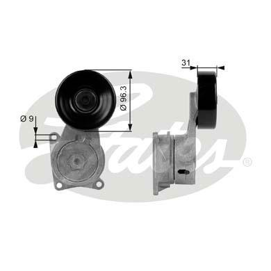 Натяжитель поликлин.ремня с роликом 7808-21070 T38170 GATES