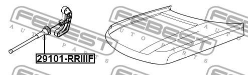 Трос капота RANGE ROVER 02-09 29101-RRIII 29101-RRIII FEBEST