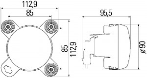 Фара дальнего света 1K0247043-037 HELLA