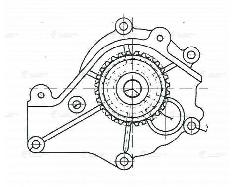 Насос водяной для ам Chery Tiggo (13-),Fora (06-) 1.6i,1.8i (LWP 3001) LWP 3001 LUZAR