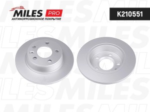 Диск тормозной (серия PRO с антикоррозионным покрытием) FORD GALAXY 95-06/SEAT A K210551 MILES