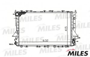 Радиатор (механическая сборка) AUDI 100 2.6/2.8 92-95 (NISSENS 60459) ACRM079 ACRM079 MILES