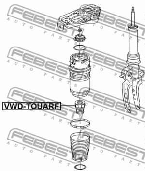 ОТБОЙНИК ПЕРЕДНЕГО АМОРТИЗАТОРА подходит для VOLKSWAGEN TOUAREG 2003-2010 VWD-TO VWD-TOUARF FEBEST