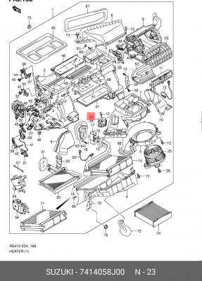 РЕОСТАТ  74140-58J00 74140-58J00 SUZUKI