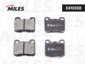 Колодки тормозные задние (без датчика) (Смесь Low-Metallic) (MB W202/W124/W201)  E410308 MILES