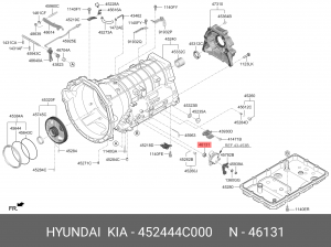 УПЛОТНИТЕЛЬНОЕ КОЛЬЦО АКПП 452444C000 MOBIS