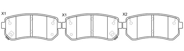 Колодки тормозные задние (HYUNDAI i10 (PA), KIA PICANTO (BA)) BP10436 BP10436 SB NAGAMOCHI