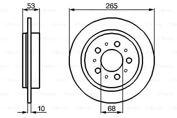 Диск тормозной VOLVO 740,940,960 задний (1шт.) BOSCH 0 986 478 042 BOSCH