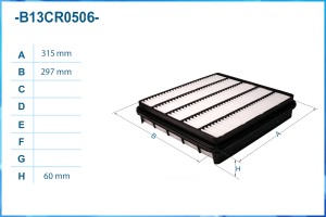 Фильтр воздушный B13CR0506 B13CR0506 CWORKS