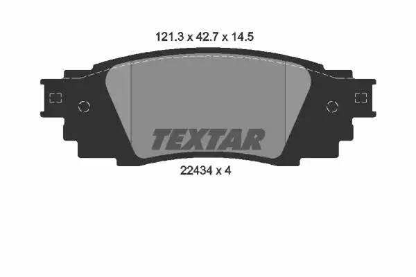 Колодки тормозные TOYOTA Camry (17-) задние (4шт.) TEXTAR 2243401 TEXTAR