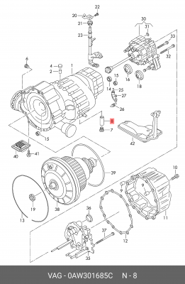 AUDI A4 [B8] (2007>)/ A5/S5 CABRIO (2010>) 0AW 301 685 C VAG