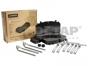 Колодки тормозные 29162 SAF, Schmitz (Wabco PAN 22) c крепежом 180.000162 ROSTAR