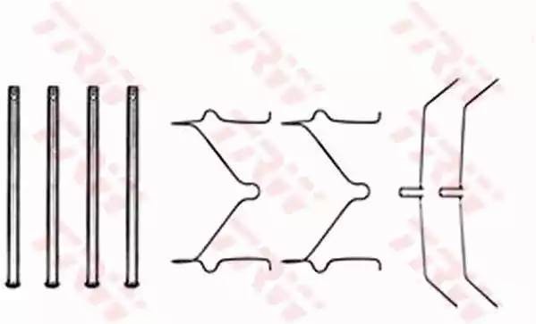 ремк-т торм.колодок пер.\ Toyota Hi-Lux/Land Cruiser 2.0/2.4i 4WD 86-96 PFK208 TRW