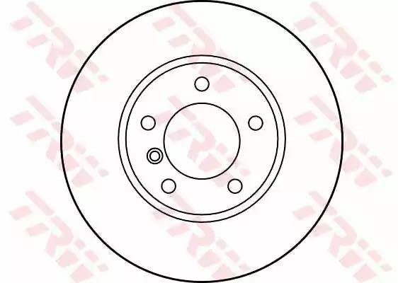 Диск тормозной передний BMW 5 E39 DF2769 DF2769 TRW