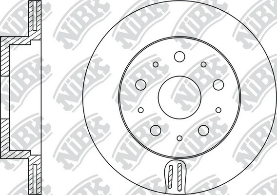 Диск тормозной VOLVO XC90 задний (1шт.) NIBK RN1181 NIBK
