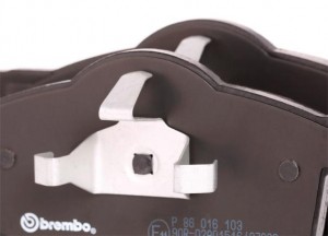 Колодки тормозные VOLVO S60,S80,V70,XC70 (97-07) передние (4шт.) BREMBO P86016 BREMBO