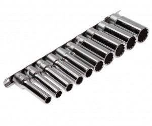 Набор головок торцевых 1/2" 12-ти гранных 10-24мм глубоких L=76мм 10 предметов J JTC-T410M JTC TOOLS