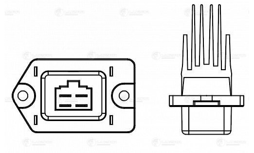 Резистор э/вент. отоп. для а/м Hyundai Solaris II 17-/Creta 16-/KIA Rio IV 17- a LFR 0816 LUZAR