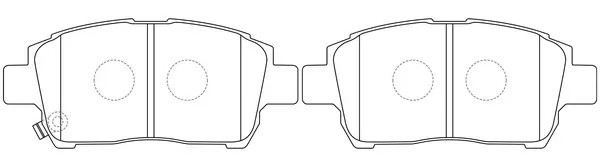 Колодки тормозные передние (TOYOTA COROLLA/PRIUS/YARIS 1.0-1.6 99-) BP21472 BP21472 SB NAGAMOCHI