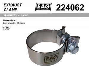 Хомут глушителя, силовой 224062 EAG