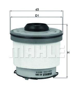 фильтр топливный!\ Ford Ranger 2.2TDCI 11> KX385D MAHLE KNECHT