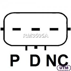 Регулятор MAZDA 3,5,CX-7 напряжения генератора UTM RM3505A UTM